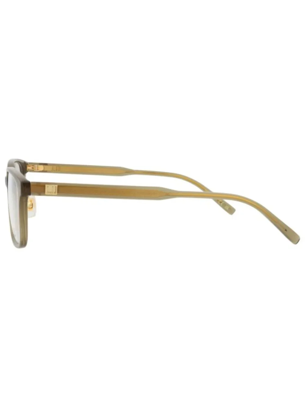 New Dunhill Women's Eyeglasses Square Rectangle Acetate Frame Mens Brown Brown